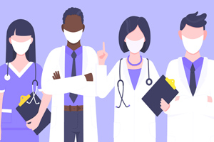 graphic illustration depicting Clinical Research Fellows