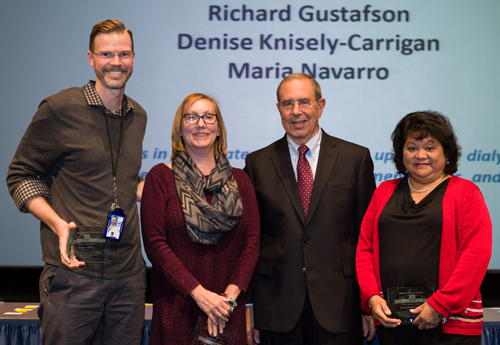 Richard Gustafson, Denise Knisely-Carrigan, Dr. Gallin and Maria Navarro