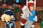 Photo of boy with Santa