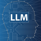 abstract image of nodes with the letters LLM