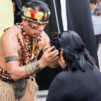 Native doing ritual