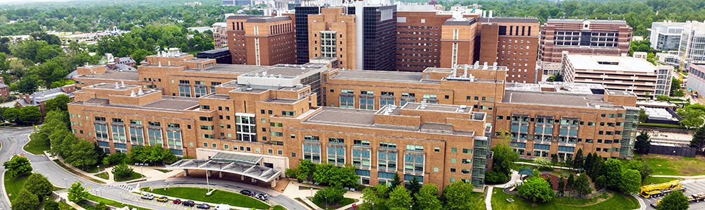 NIH Clinical Center north view in 2022.