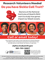 Do You Have Sickle Cell Trait? Study flyer