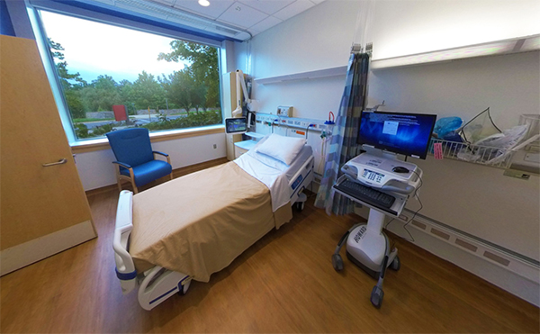 view of a patient room
