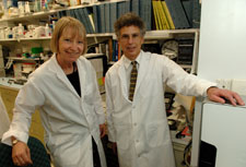 Photo of Dr. Marget G. Traber and Dr. Mark A. Levine
