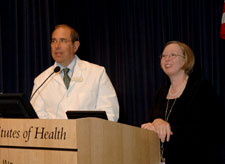Photo of Dr. Lynette Nieman receiving award