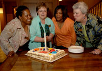 Photo of Safra Family Lodge Members celebrating