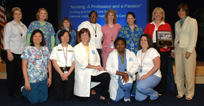 The 3SWS ICU nursing team won the 2007 Team Excellence Award.