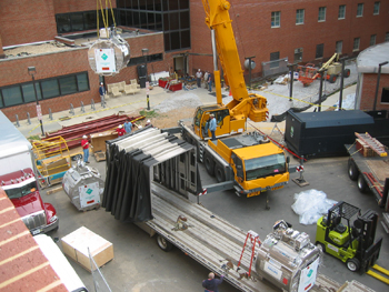 Philips delivered three MRIs to the CC in one day.