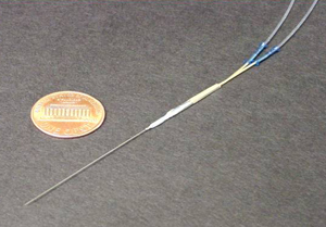 The acupuncture needle adapted by Shah and colleagues