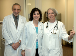 Dr. Fred Gill, Stacey Solin and Dr. Penelope Friedman