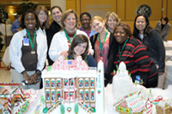 Second place Gingerbread House winners.