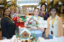 Third place Gingerbread House winners.