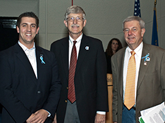 Scott Shirley, Drs. Francis S. Collins, and Steve Groft