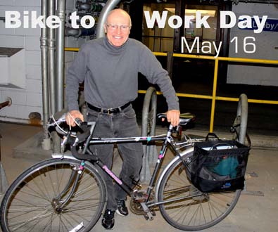 Bike to Work Day May 16 with Bill Branson