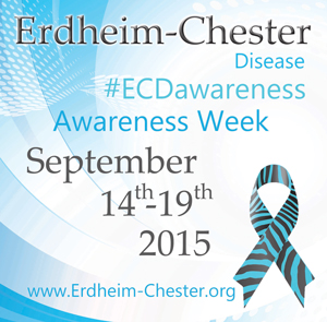Erdheim-Chester Disease #ECDawareness Awareness Week flyer