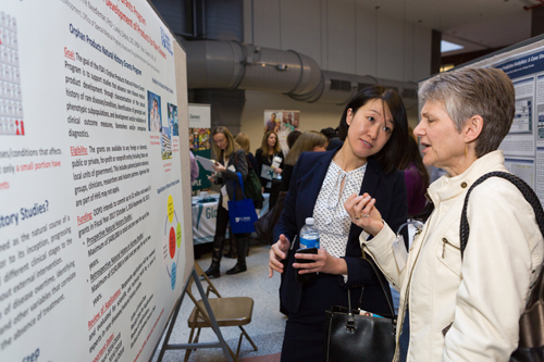 The Rare Disease Day, held on Feb. 29, 2016, at the NIH Clinical Center, also included a poster session and exhibits.