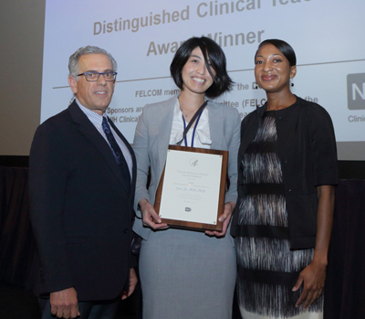 Dr. Frederick P. Ognibene (left), Dr. Sawa Ito and Dr. Alexis Simpkins (right)