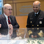 U.S. Surgeon General Dr. Jerome Adams tours Clinical Center with CC CEO Dr. James K. Gilman
