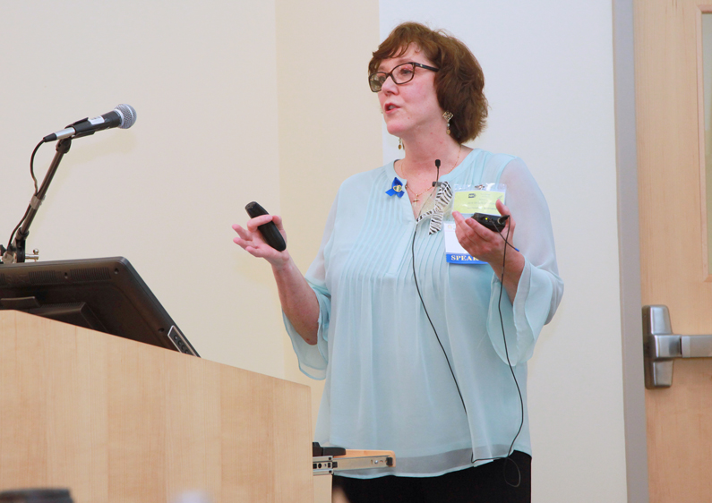 Patient with Degos disease addresses symposium attendees