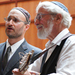 Rabbi David Shneyer (right) shared songs of healing from the Jewish tradition