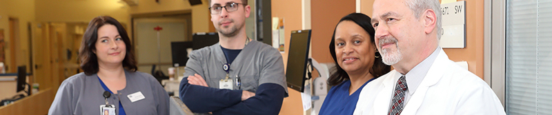 ICU morning rounds are attended by the Critical Care Medicine Department's multidisciplinary team, which includes the attending senior staff physician, respiratory therapists, nurses, and nurse practitioners