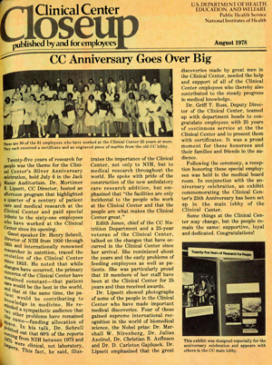 CC Closeup August 1978 cover page